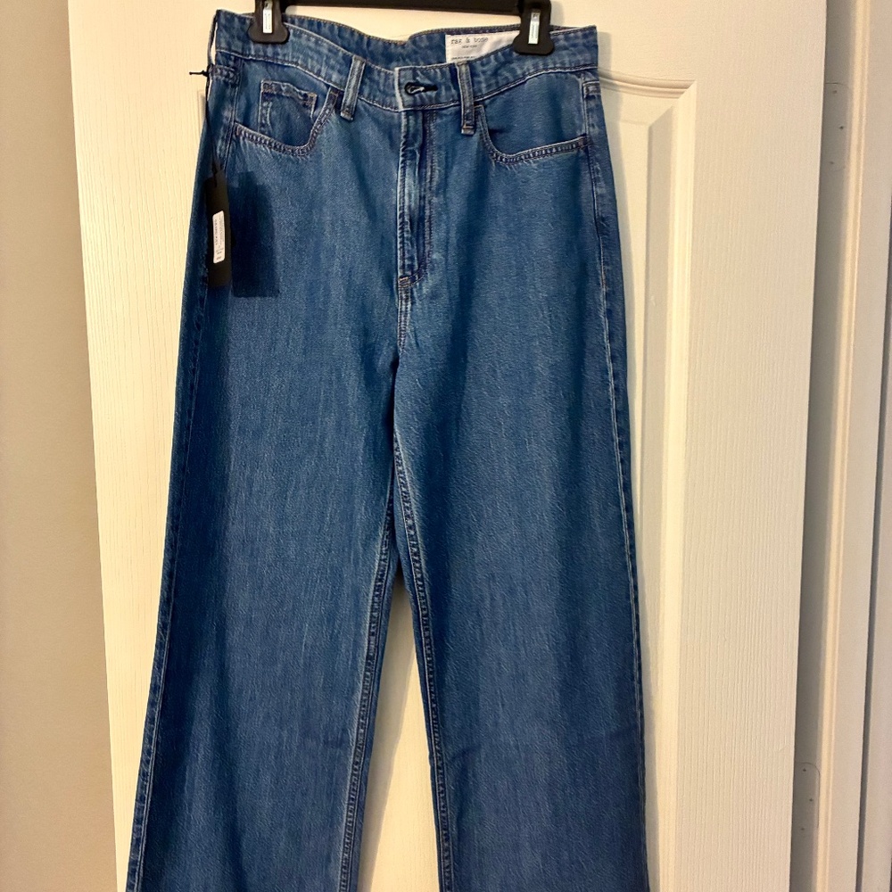 ***NWT*** Rag & Bone, Lori mid-rise, wide leg, waist. Size 27, inseam 29” - Picture 2 of 7